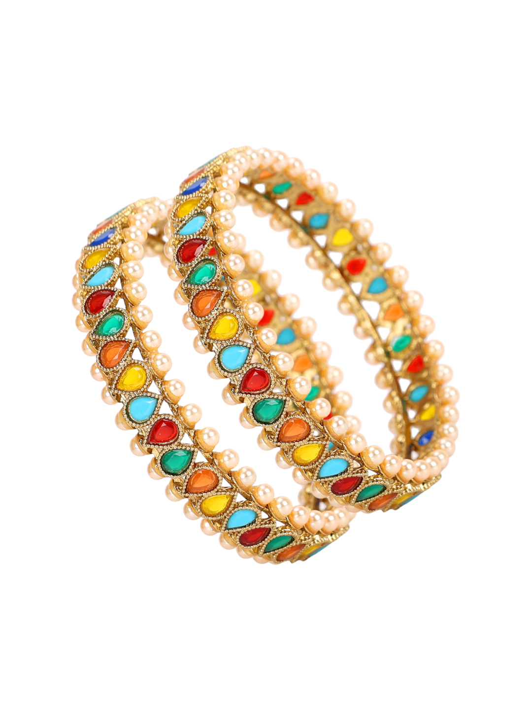 YouBella Jewellery Stylish Gold Plated Bangles for Girls and Women